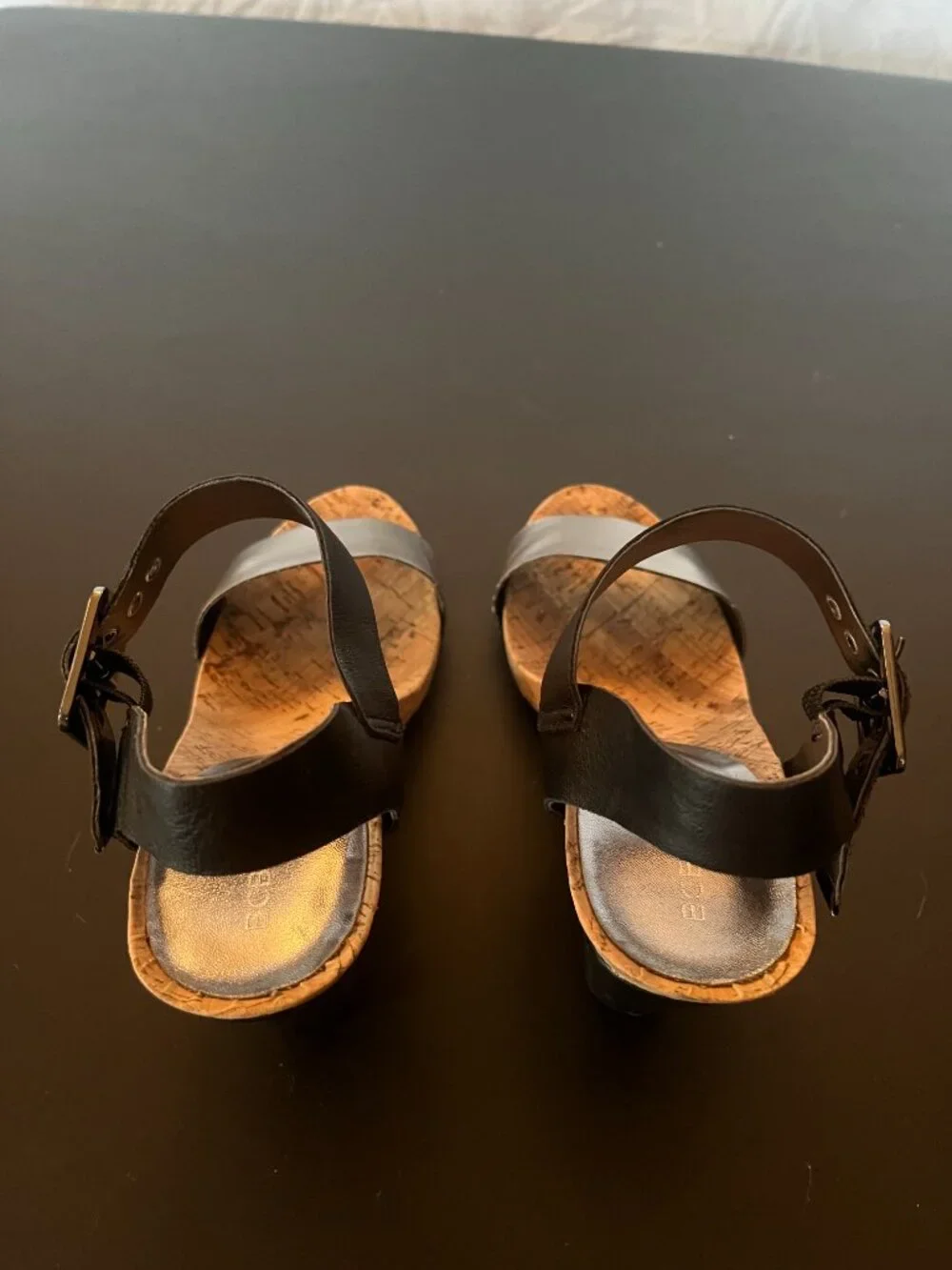 BCBG Size 8M Brown and Black Heels - Picture 3 of 5